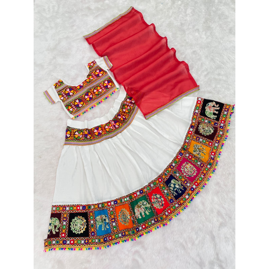 Navratri Garba Kids Girls Chaniya Choli Dupatta mahezon