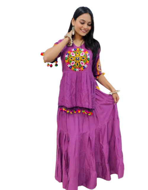 Load image into Gallery viewer, Navratri Garba Women Top and Skirt Dress mahezon
