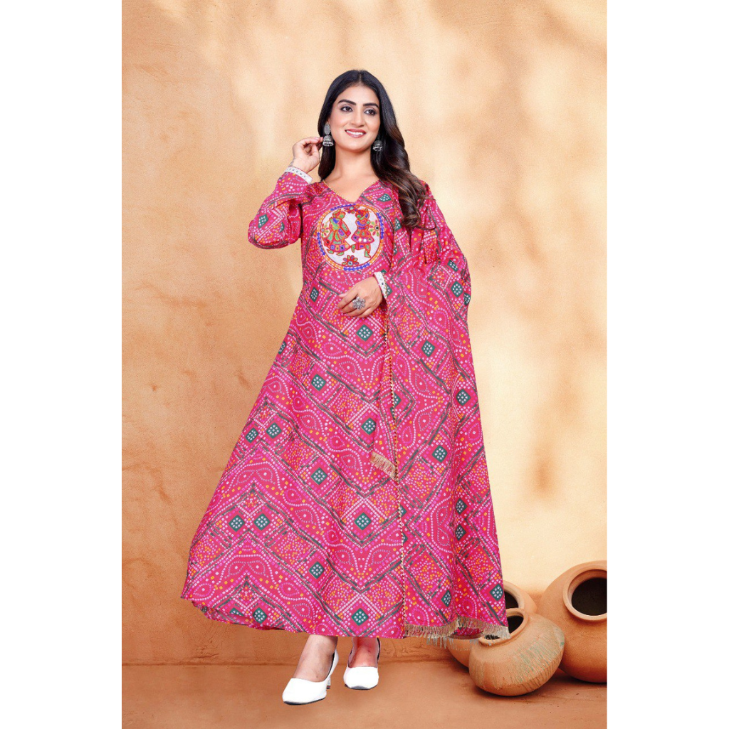 Navratri Garba Women Kurta Dupatta mahezon
