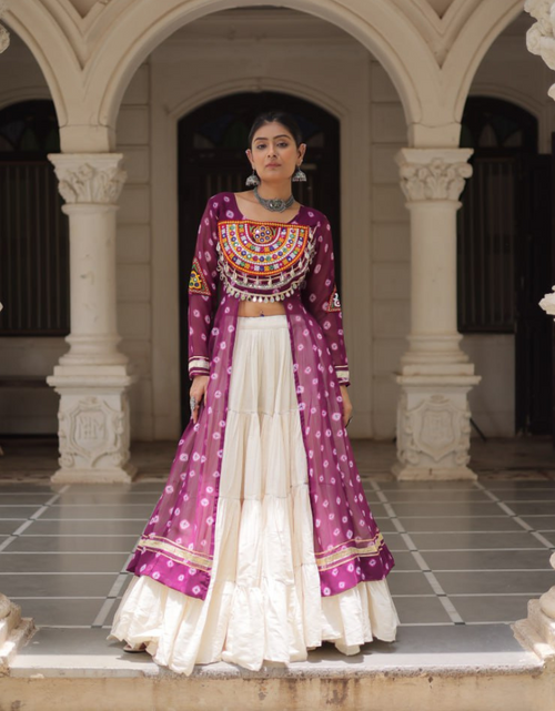 Load image into Gallery viewer, Navratri Garba Women’s Kurti Lehenga Dress mahezon
