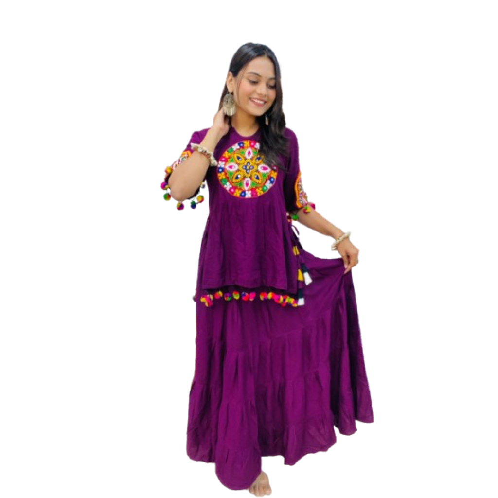 Navratri Garba Women Top and Skirt Dress mahezon