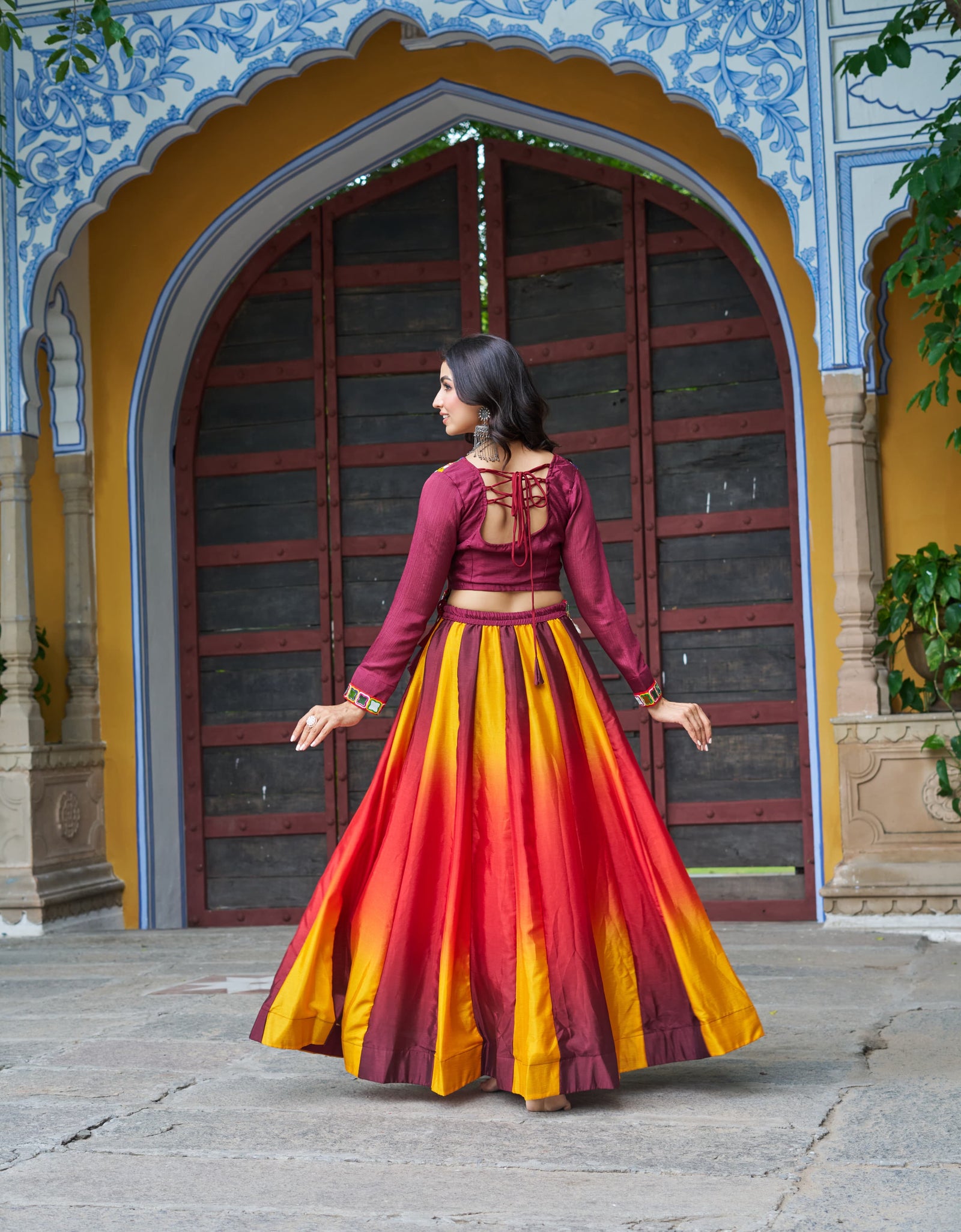 Navratri Garba Stylish Lehenga Choli mahezon