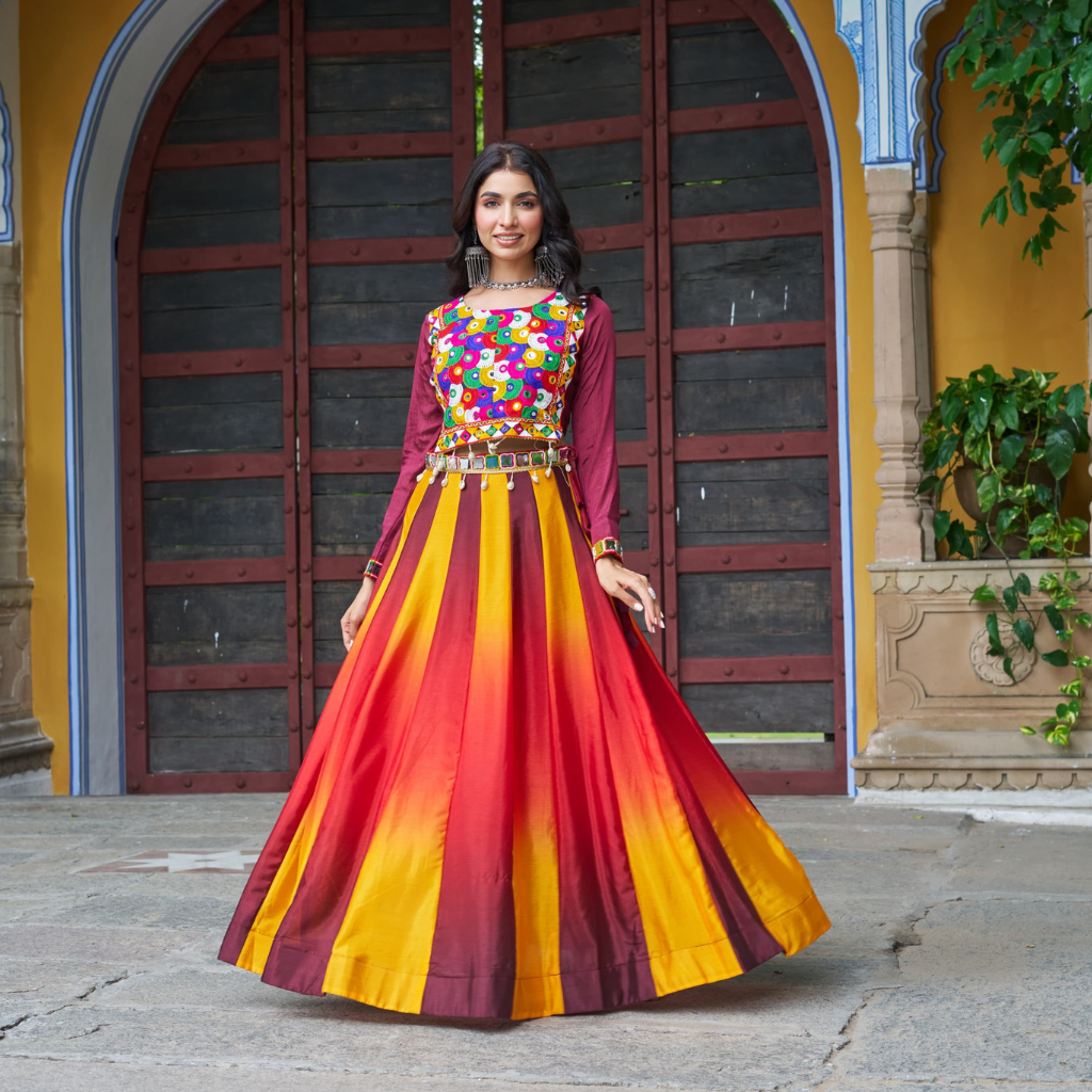 Navratri Garba Stylish Lehenga Choli mahezon