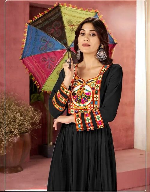 Load image into Gallery viewer, Navratri Garba Traditional Embroidery Indian Women Gown mahezon
