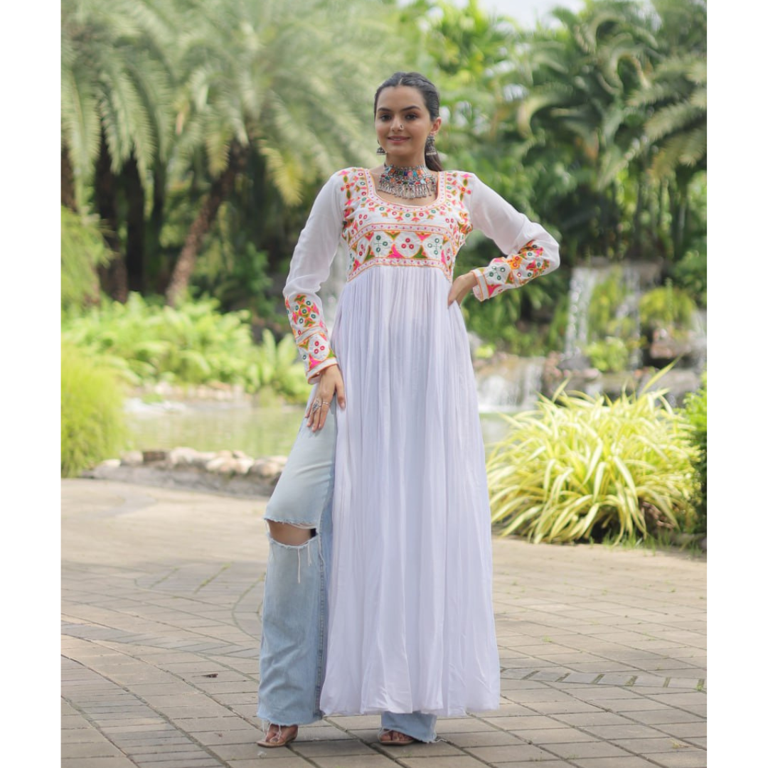 Navratri Garba Stylish Women Girls Kurti mahezon