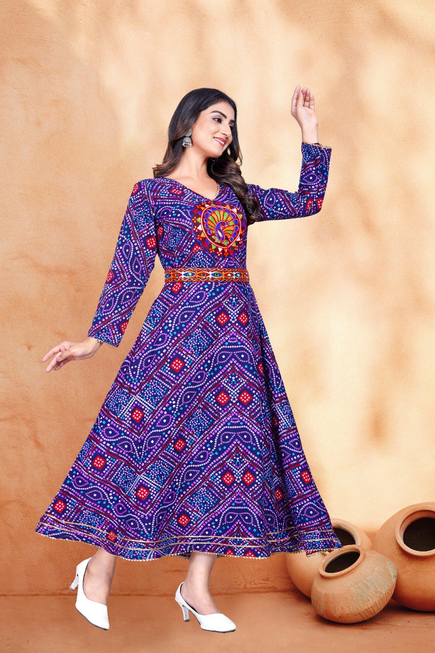 Indian Navratri Garba Women Kurta Dupatta mahezon