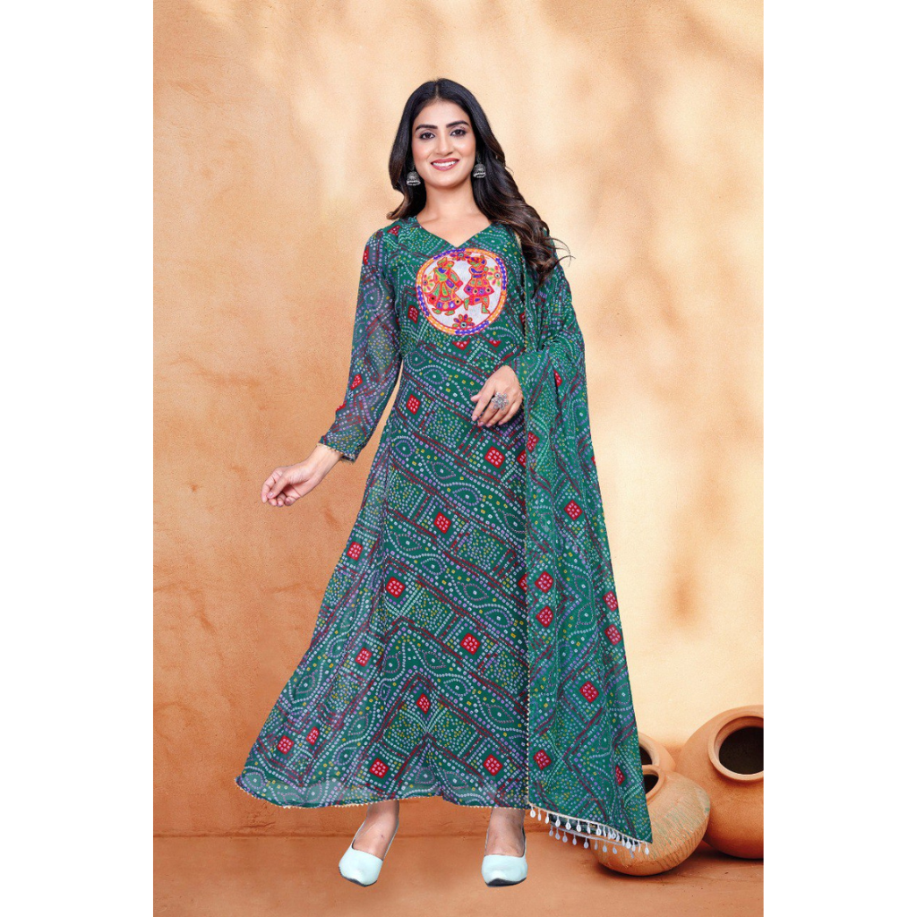 Navratri Garba Women Kurta Dupatta mahezon