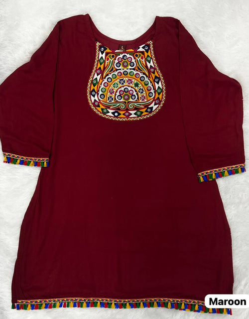 Load image into Gallery viewer, Navratri Festive Garba Women’s Short Top mahezon

