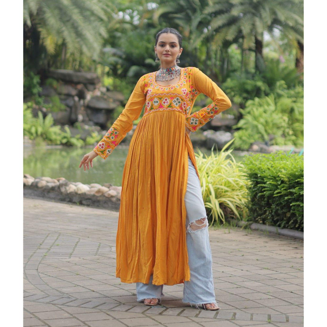 Navratri Garba Stylish Women Girls Kurti mahezon