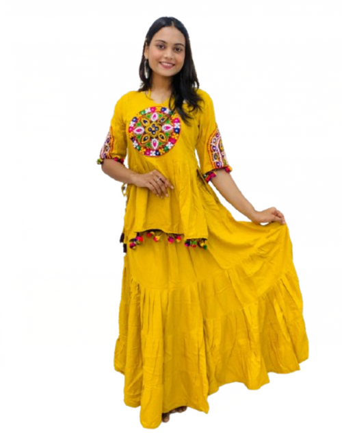 Load image into Gallery viewer, Navratri Garba Women Top and Skirt Dress mahezon
