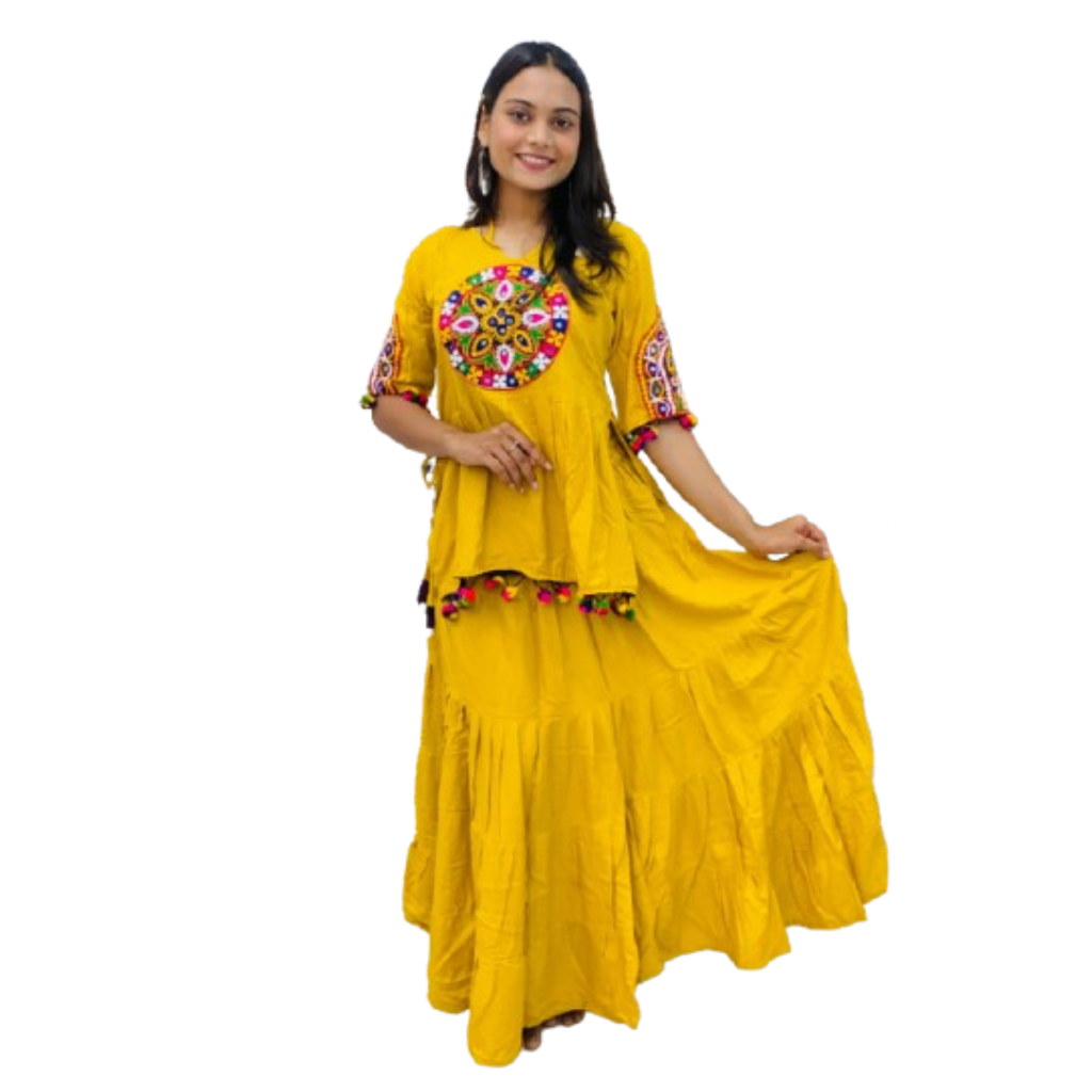 Navratri Garba Women Top and Skirt Dress mahezon