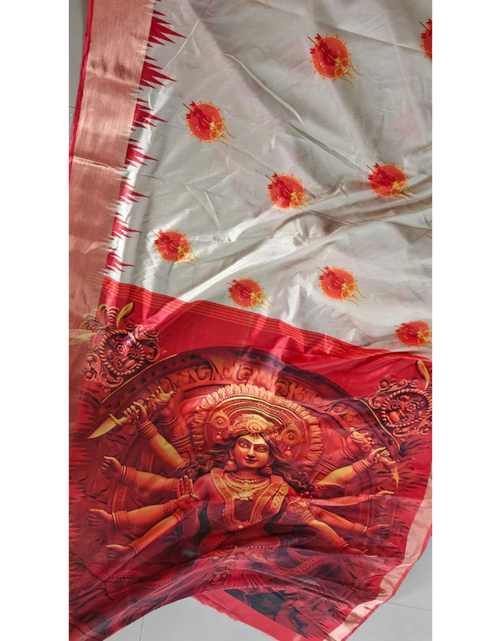 Load image into Gallery viewer, Navratri Women Durga Puja Special Saree mahezon
