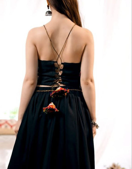 Navratri Indian Garba Embroidery Mirror Work Women Lehenga Choli mahezon