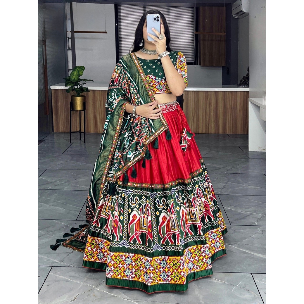Navratri Patola Garba Women Chaniya Choli mahezon