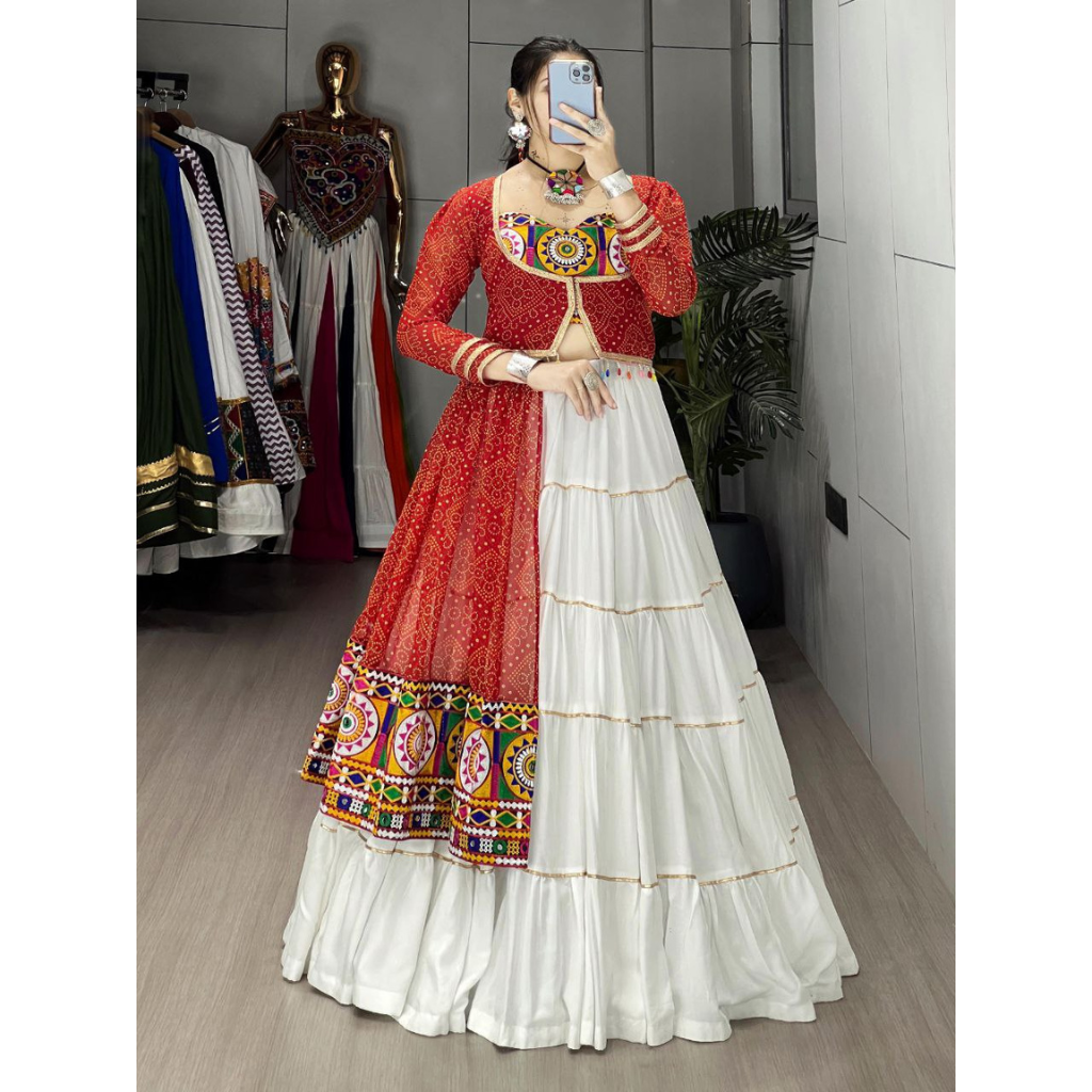 Navratri Special Garba Embroidery Women Lehenga Choli mahezon