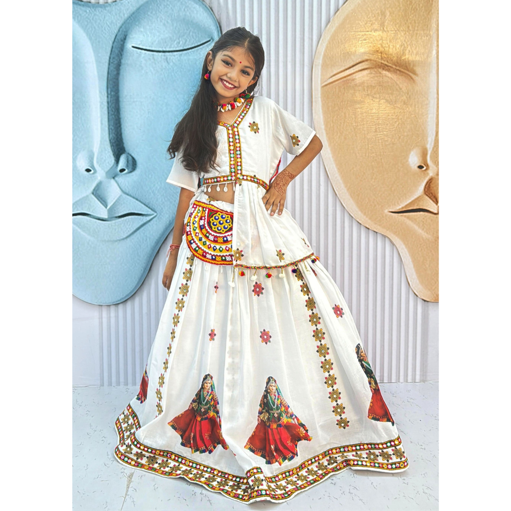 Navratri Special Garba Kids Girls Chaniya Choli Dupatta mahezon