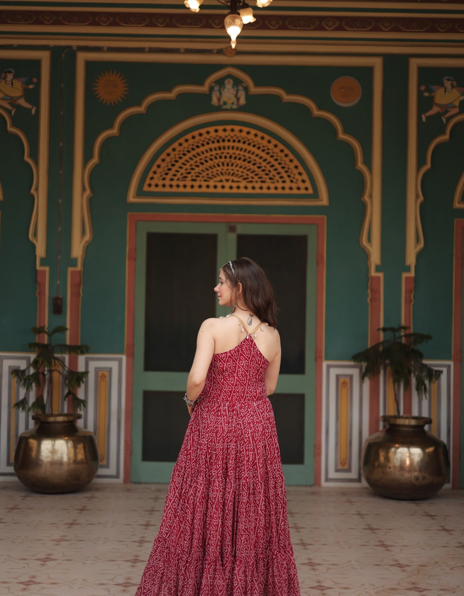 Navratri Traditional Indian Women Gown Dress mahezon