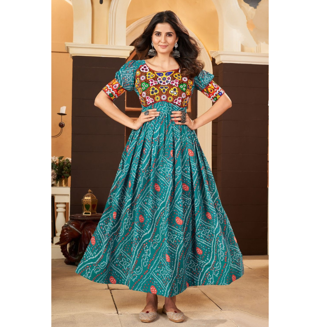 Navratri Traditional Indian Women Gown Dress mahezon