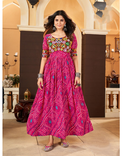 Load image into Gallery viewer, Navratri Traditional Indian Women Gown Dress mahezon
