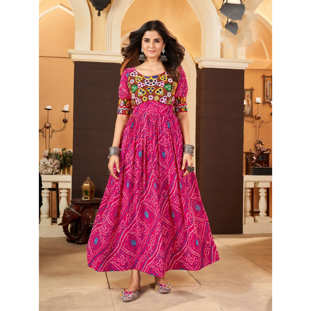 Navratri Traditional Indian Women Gown Dress mahezon