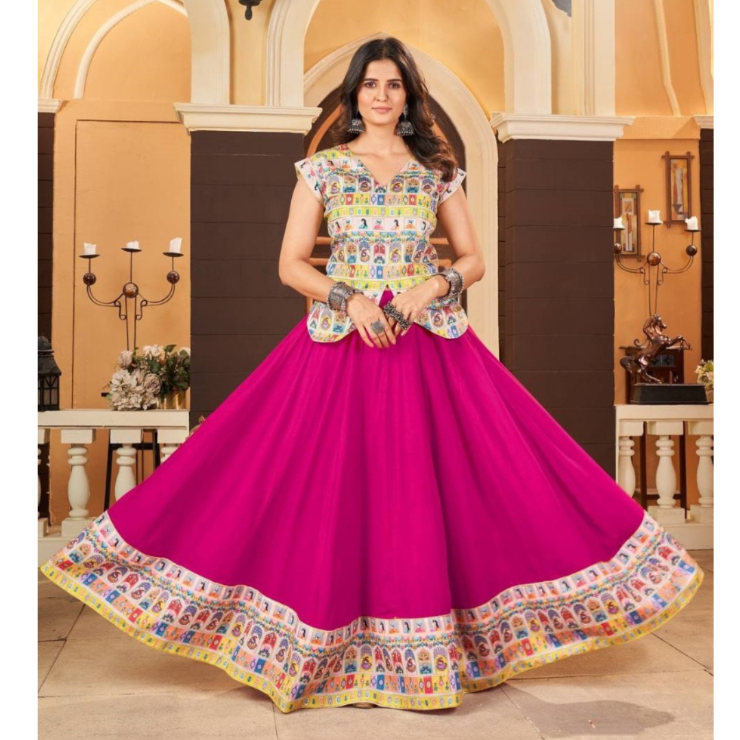 Navratri Traditional Indian Women Lehenga Blouse mahezon