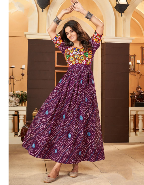 Load image into Gallery viewer, Navratri Traditional Indian Women Gown Dress mahezon
