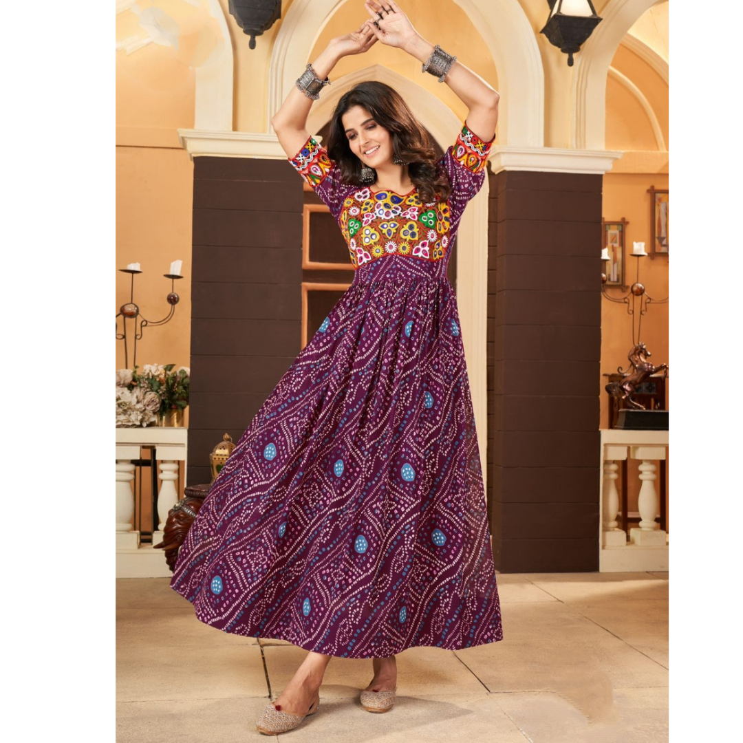 Navratri Traditional Indian Women Gown Dress mahezon