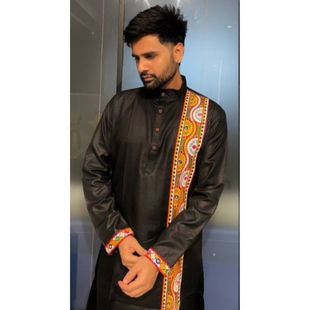 Navratri Traditional Indian Stylish Men Kurta Dupatta mahezon