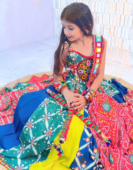 Navratri Traditional Kids Girls Lehenga Choli mahezon