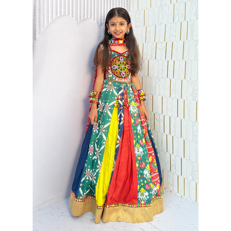 Navratri Traditional Kids Girls Lehenga Choli mahezon