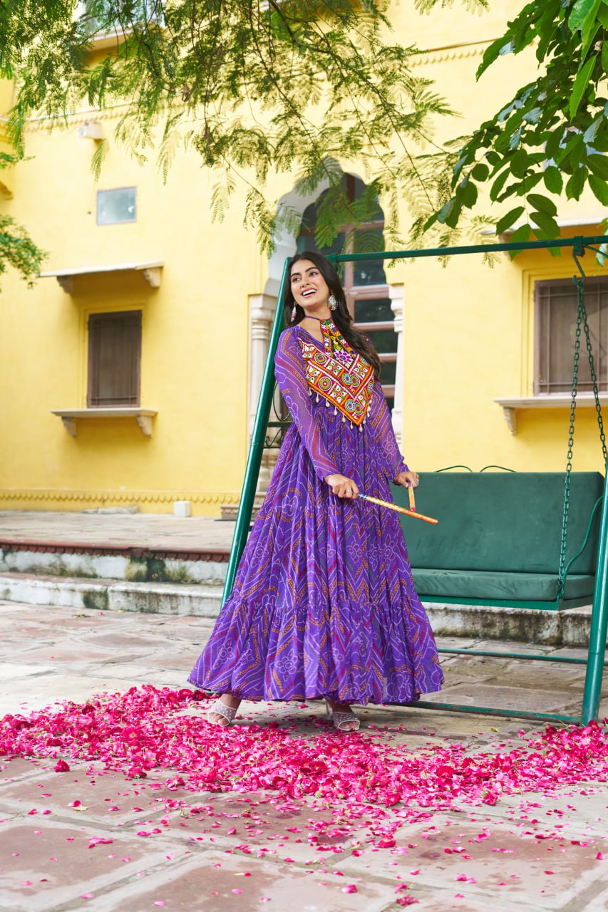 Navratri Traditional Indian Women Gown Dress mahezon