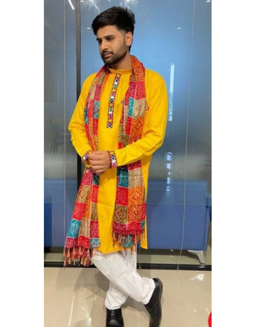 Load image into Gallery viewer, Navratri Traditional Stylish Men Kurta Dupatta mahezon
