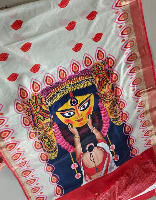Load image into Gallery viewer, Navratri Women Durga Puja Special Saree mahezon

