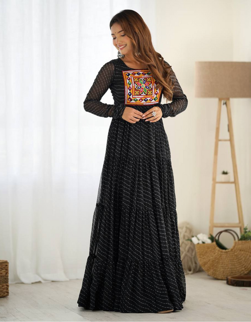 Load image into Gallery viewer, Navratri Women’s Anarkali Gown Dress mahezon
