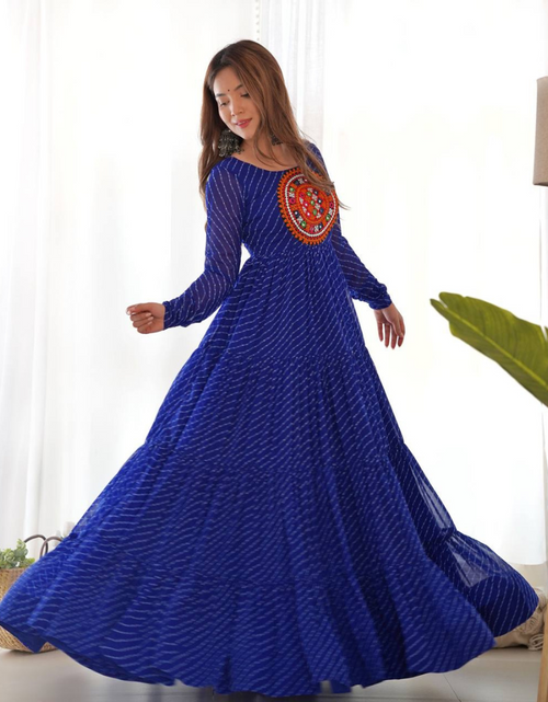 Load image into Gallery viewer, Navratri Women’s Anarkali Gown Dress mahezon
