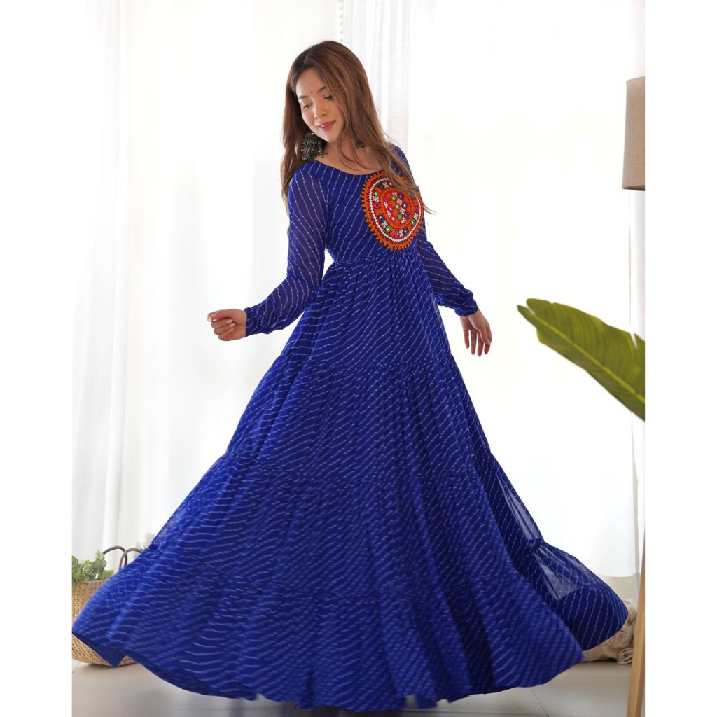 Navratri Women’s Anarkali Gown Dress mahezon