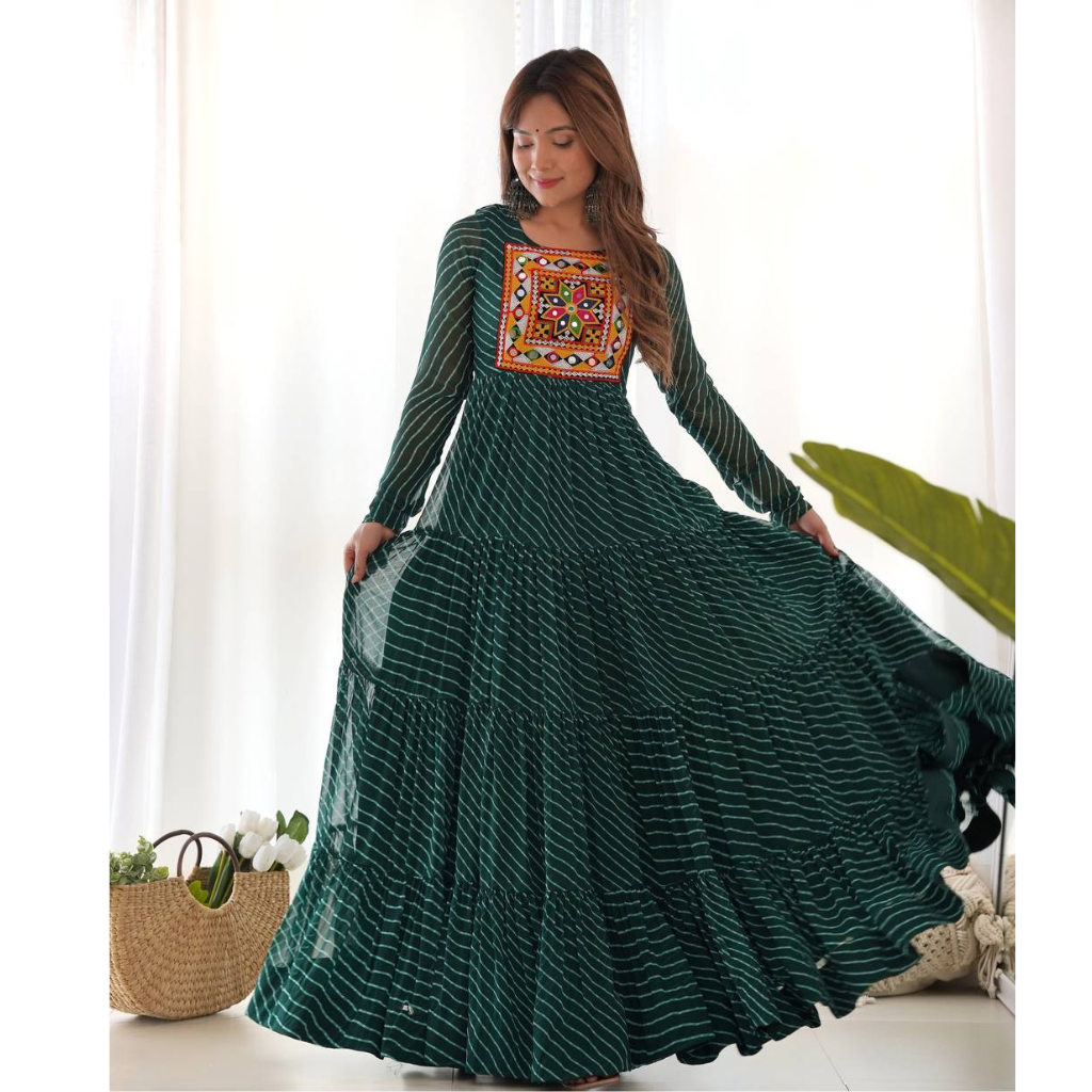 Navratri Women’s Anarkali Gown Dress mahezon