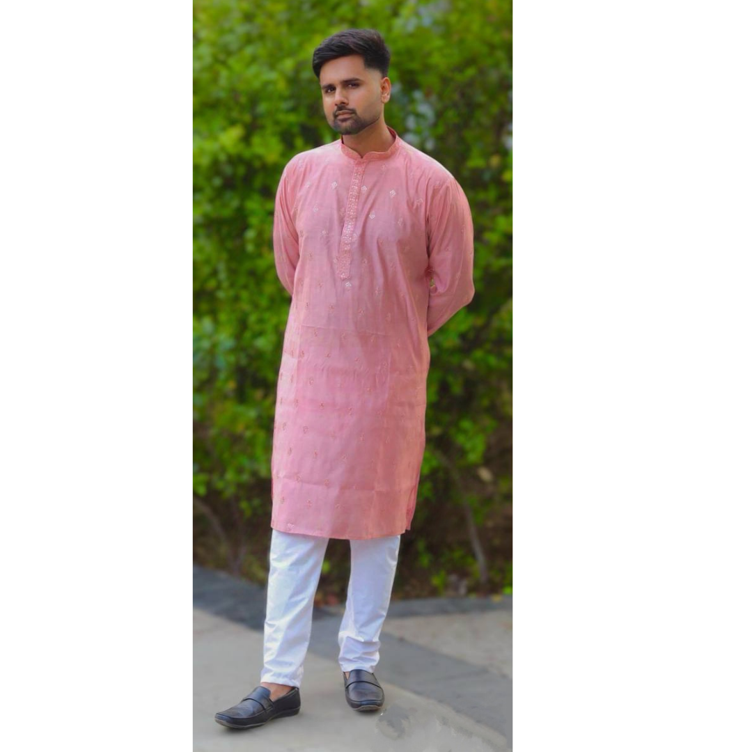 Traditional Ethnic Indian Men's Kurta Pajama Set mahezon