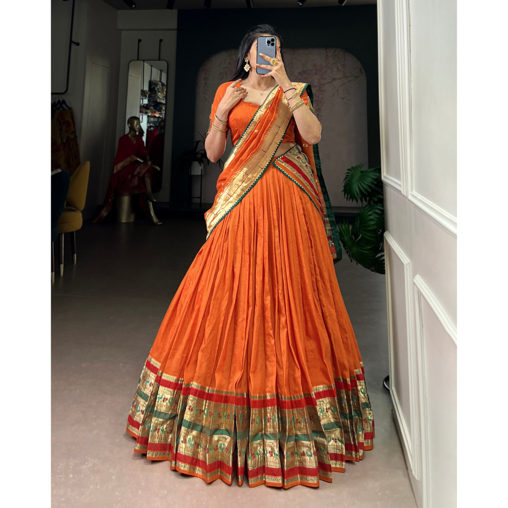 Festive Paithani Women’s Lehenga Blouse Dupatta mahezon
