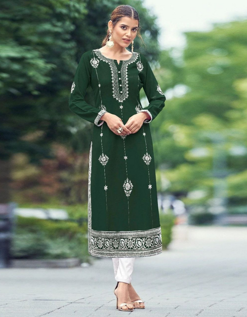 Load image into Gallery viewer, Party Wear Lucknowi Women Kurta Pant Suit mahezon
