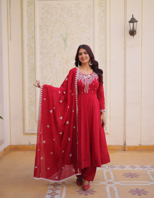 Load image into Gallery viewer, Premium Ready Made Designer Women Gown Pant with Dupatta Suit mahezon
