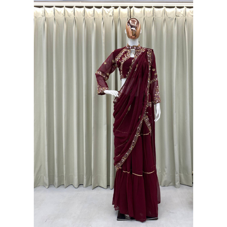 Party Wear Ready to wear Lehenga Saree mahezon