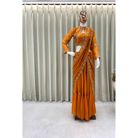 Party Wear Ready to wear Lehenga Saree mahezon