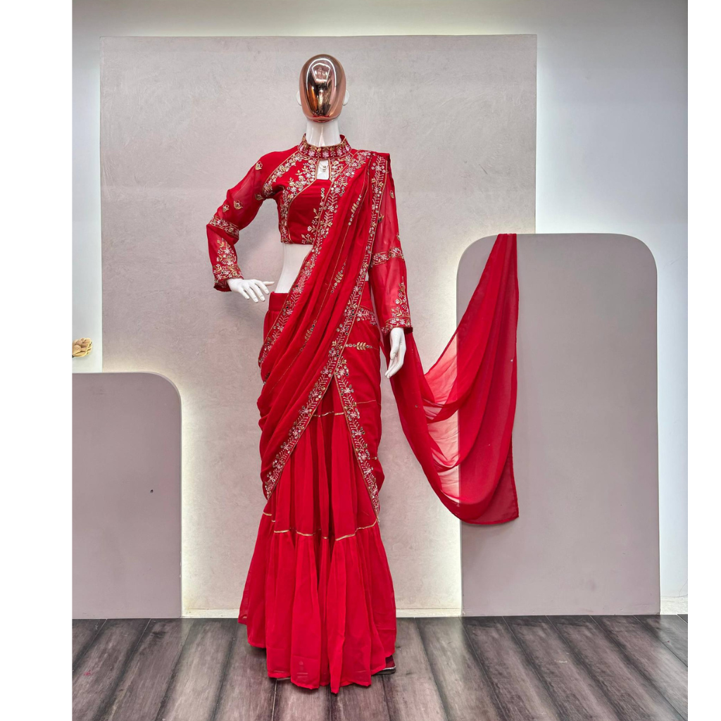 Party Wear Ready to wear Lehenga Saree mahezon