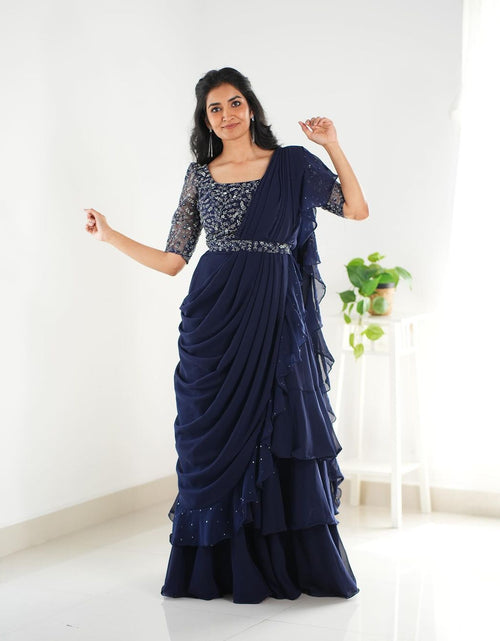 Load image into Gallery viewer, Party wear Designer Women&#39;s Lehenga Saree Dupatta 
