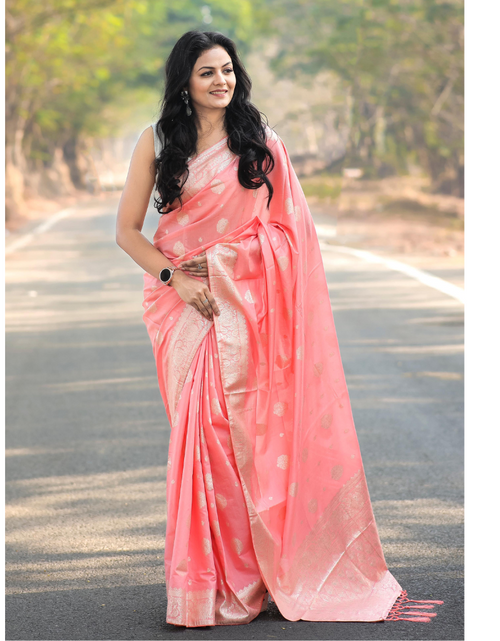Load image into Gallery viewer, Party wear Soft Cotton Silk Women&#39;s Saree
