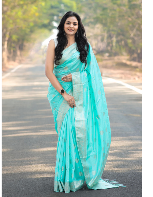 Load image into Gallery viewer, Party wear Soft Cotton Silk Women&#39;s Saree
