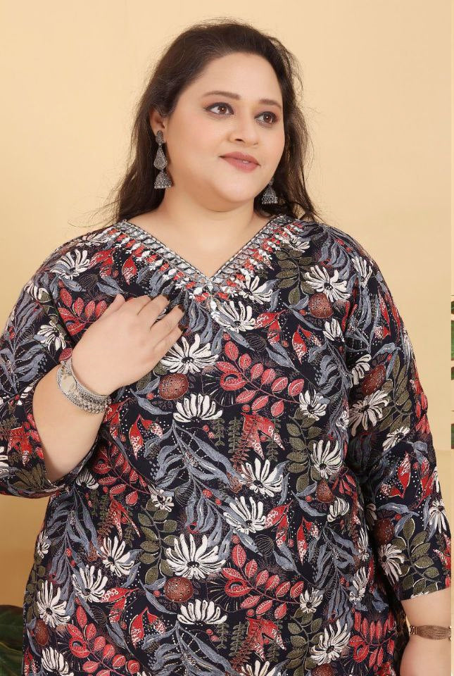 Plus Size Women's Kurta set mahezon