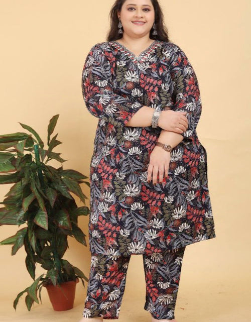 Load image into Gallery viewer, Plus Size Women&#39;s Kurta set mahezon

