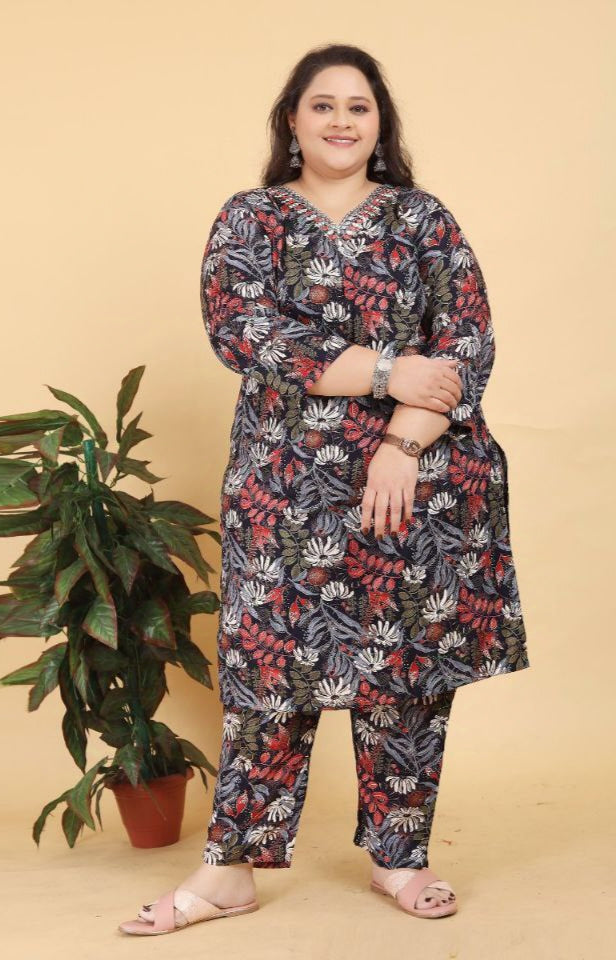 Plus Size Women's Kurta set mahezon